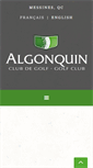 Mobile Screenshot of golfalgonquin.ca